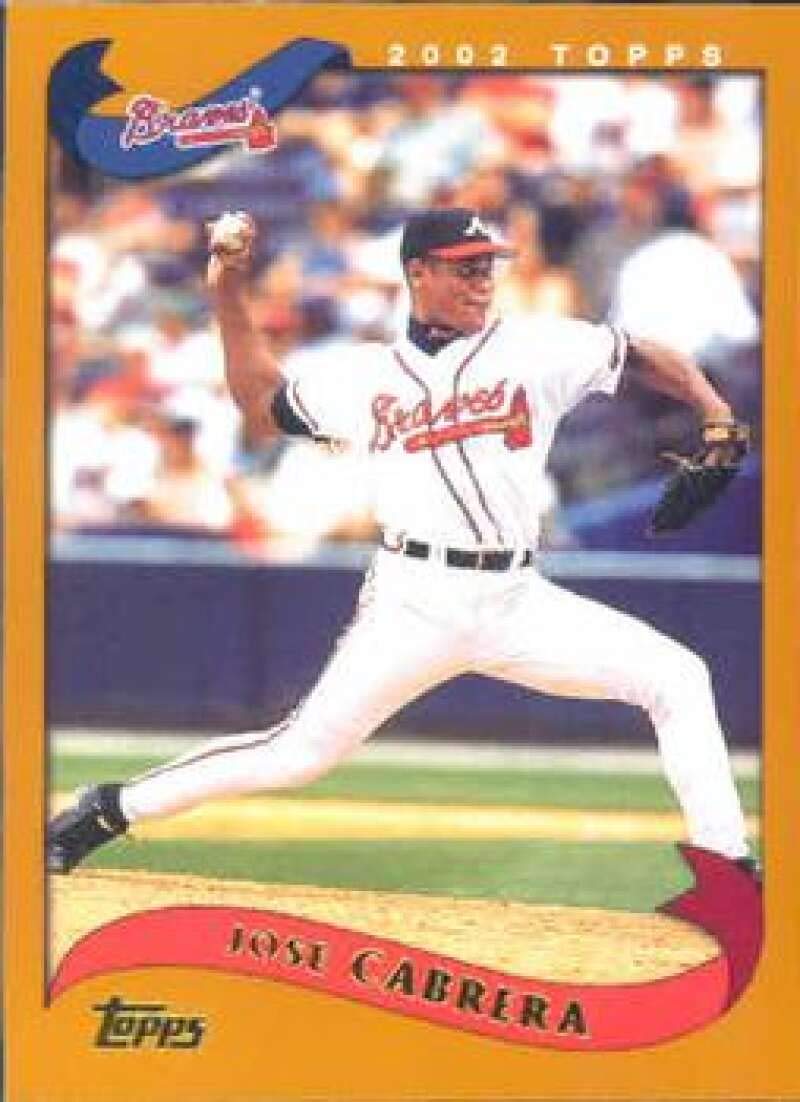 Amazon.com: 2002 Topps Baseball #129 Jose Cabrera Atlanta Braves